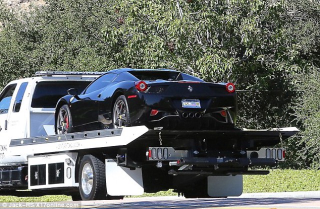 Justin Bieber Ferrari 458 Spider