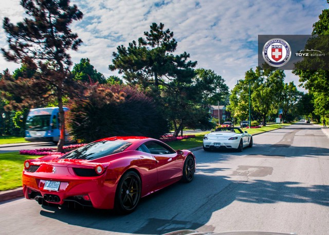 Mercedes-Benz SLS AMG and Ferrari 458 Italia on HRE Wheels