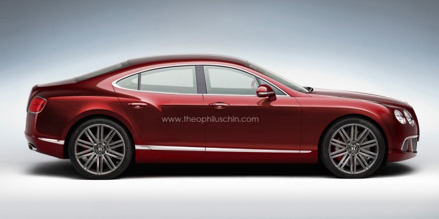 Four-Door Bentley Continental Coupe Rendered