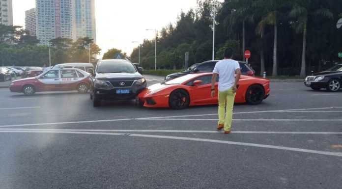 Lamborghini Aventador Accident