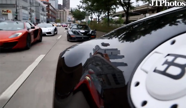 Bugatti Veyron Super Sport Pur Blanc and Ferrari F50 Speeding in the U.S.