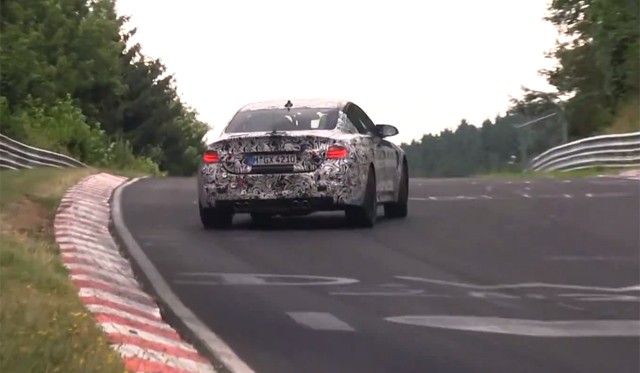 2014 BMW M4 Coupe Gets Tail-Happy at the Nurburgring