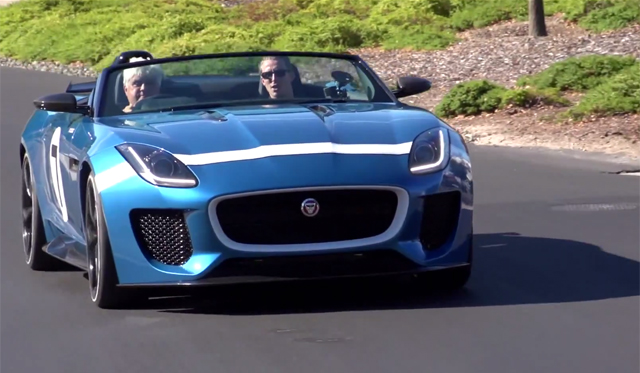 Jay Leno Drives Jaguar F-Type V8 S and F-Type Project 7