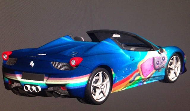 deadmau5 ferrari nyan cat