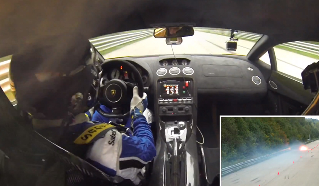 What It's Like Driving at 400km/h in a Burning Lamborghini Gallardo