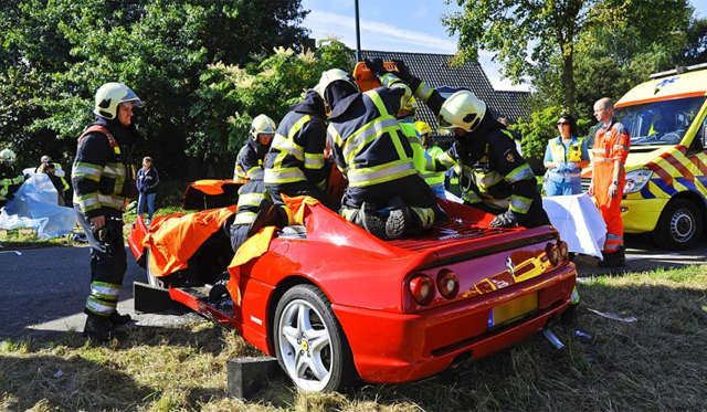 Ferrari F355 Berlinetta Destroyed in the Netherlands