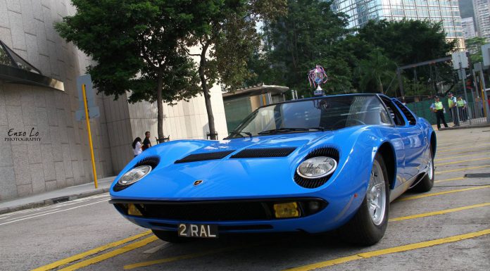 Blue Lamborghini Miura S