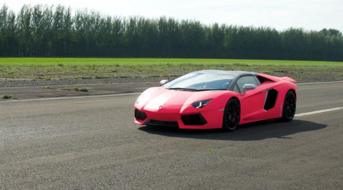 Watch Richard Hammond Take Sick Girl on Pink Aventador Roadster Ride