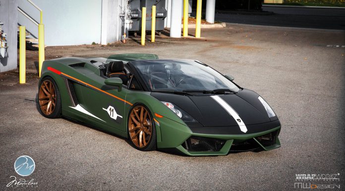 Attivo Designs and Modulare Wheels Lamborghini Gallardo is all Shades of Yuck