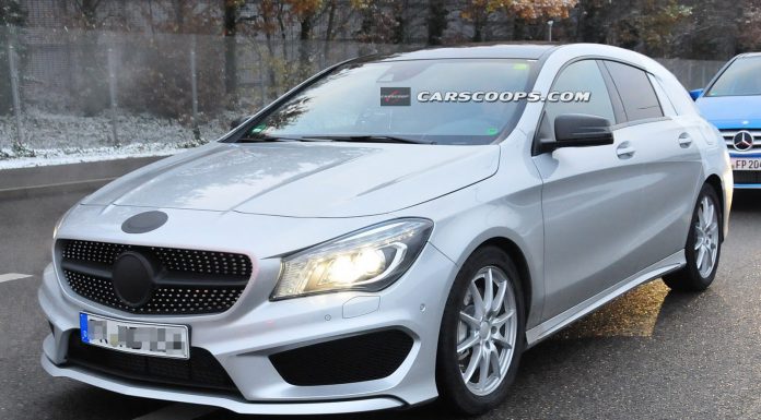 2015 Mercedes-Benz CLA Shooting Brake Spied Up-Close