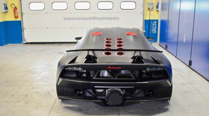 Lamborghini Sesto Elemento in Vallelunga Circuit Garage