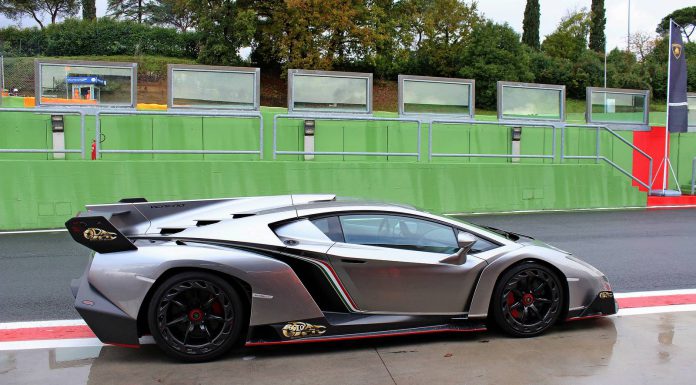 Lamborghini Veneno at the Vallelunga Circuit