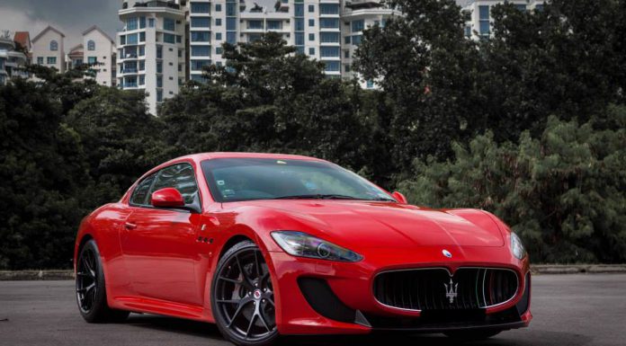 Maserati GranTurismo MC Stradale Lowered on HRE Wheels