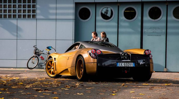 Pagani Huayra Gold Edition at the 6RDS 2013 in Monza