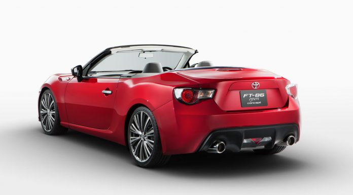 Red 2013 Toyota FT-86 Open Concept Previewed Ahead of Tokyo