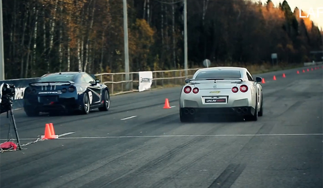 Two Insane 1500hp+ Nissan GT-Rs Race in Russia