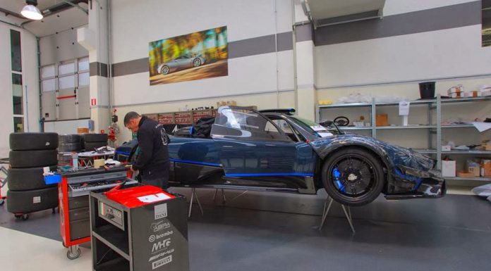 Blue Pagani Zonda Revolucion in the Works