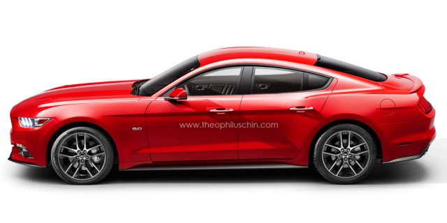 Mythical Four-Door Ford Mustang Imagined
