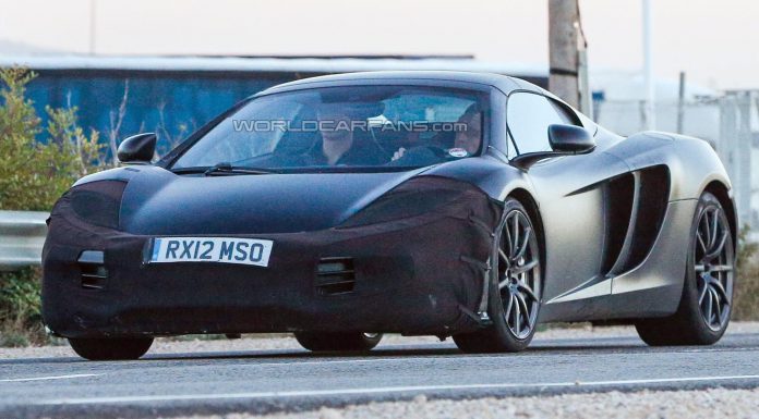 McLaren P13 Spotted Testing Disguised as 12C