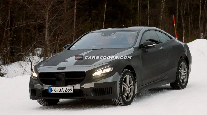 2015 Mercedes-Benz S-Class Coupe Tests in the Cold