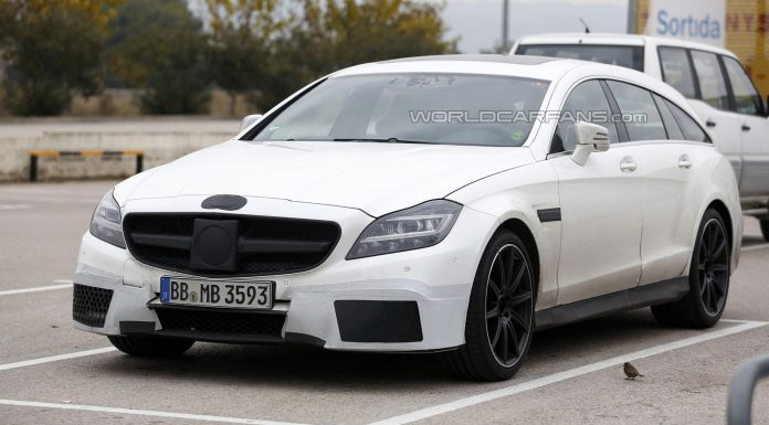 Facelifted Mercedes-Benz CLS 63 AMG Shooting Brake Spied