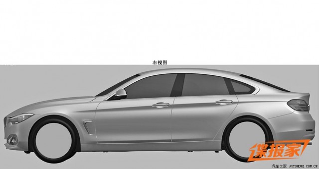 Patented Images of BMW 4-Series Gran Coupe Leak