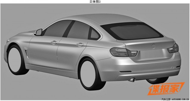 Patented Images of BMW 4-Series Gran Coupe Leak