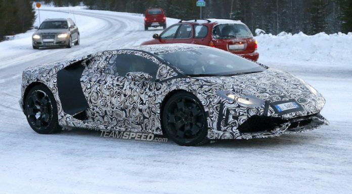 2015 Lamborghini Huracan Tests Rally-Style in the Snow
