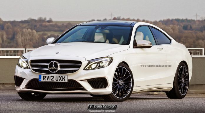 2015 Mercedes-Benz C-Class Coupe and S63 AMG Coupe Rendered