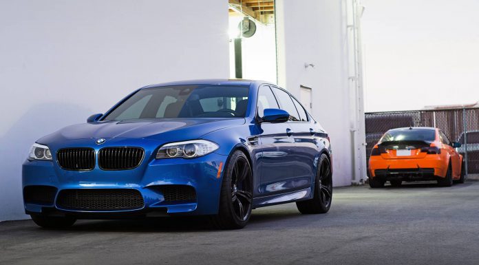 Fire Orange BMW M3 and Monte Carlo Blue BMW M5 by EAS 