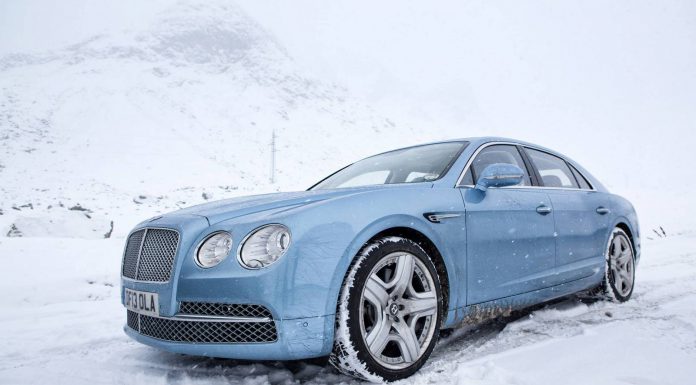 Photo of the Day Sky Blue Bentley Continental Flying Spur in St. Moritz