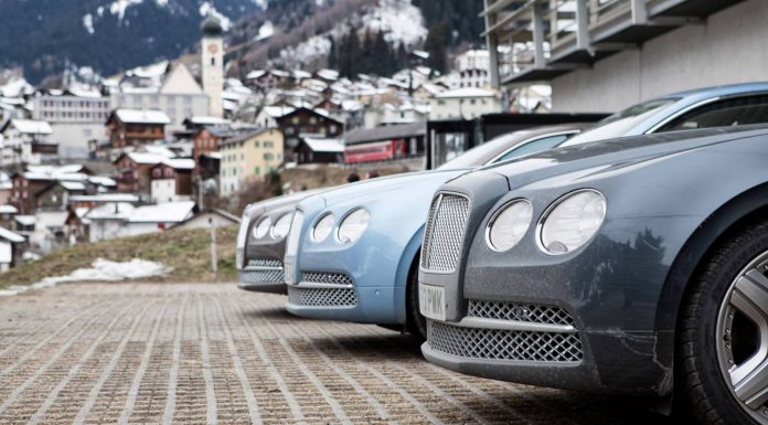 Photo of the Day Sky Blue Bentley Continental Flying Spur in St. Moritz