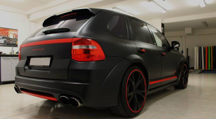 TechArt Magnum Wrapped in Red and Black Matte Satin 