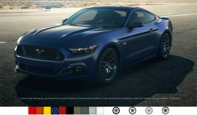 2015 Ford Mustang Online Configurator Released