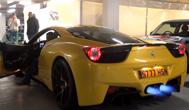 Flamethrowing Ferrari 458 Italia With Capristo Exhaust