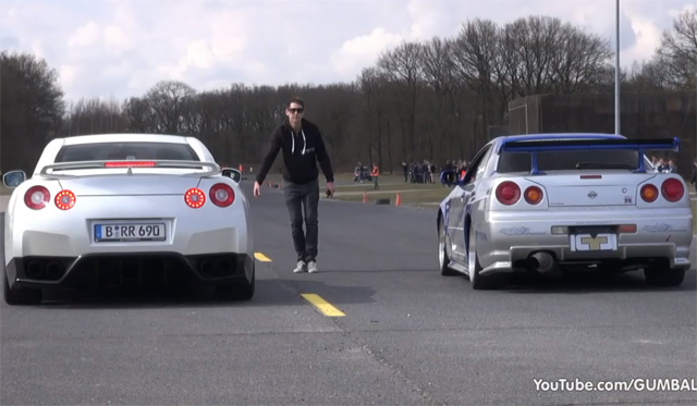 Tuned Nissan Skyline R34 Races Switzer Nissan GT-R P800