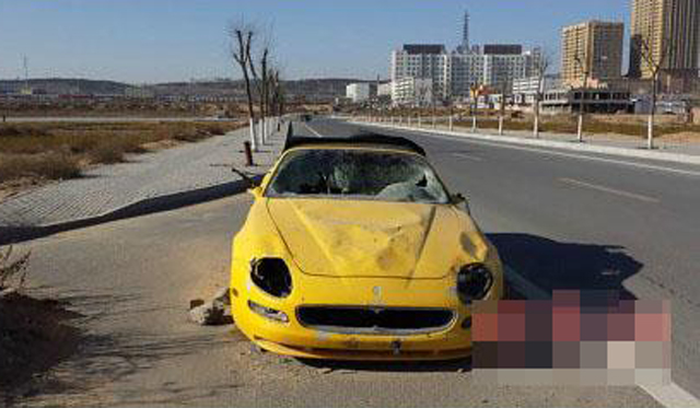 Maserati 4200GT Spyder Found Wrecked and Abandoned in China