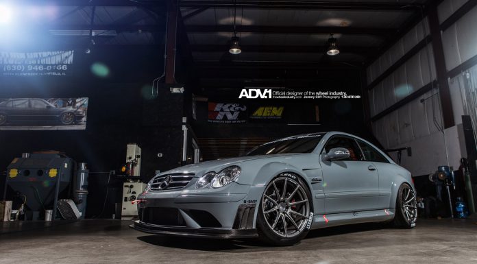 Track-Spec Mercedes CLK63 AMG Black on ADV.1