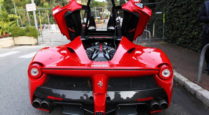 Red LaFerrari in Monaco