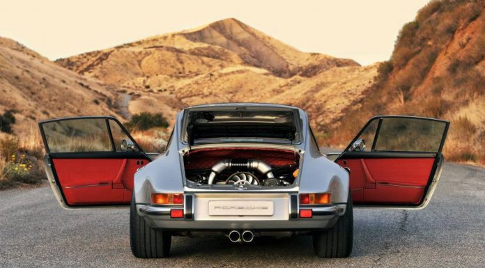 Photo of the Day: Singer 911 in Racing Silver and Ruby Red Interior