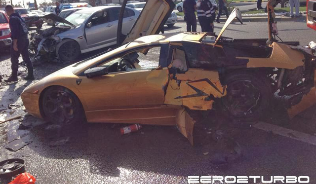 Original Lamborghini Murcielago Wrecked in Kuwait