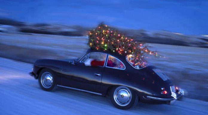 Yes, Your Supercar Can Carry a Christmas Tree