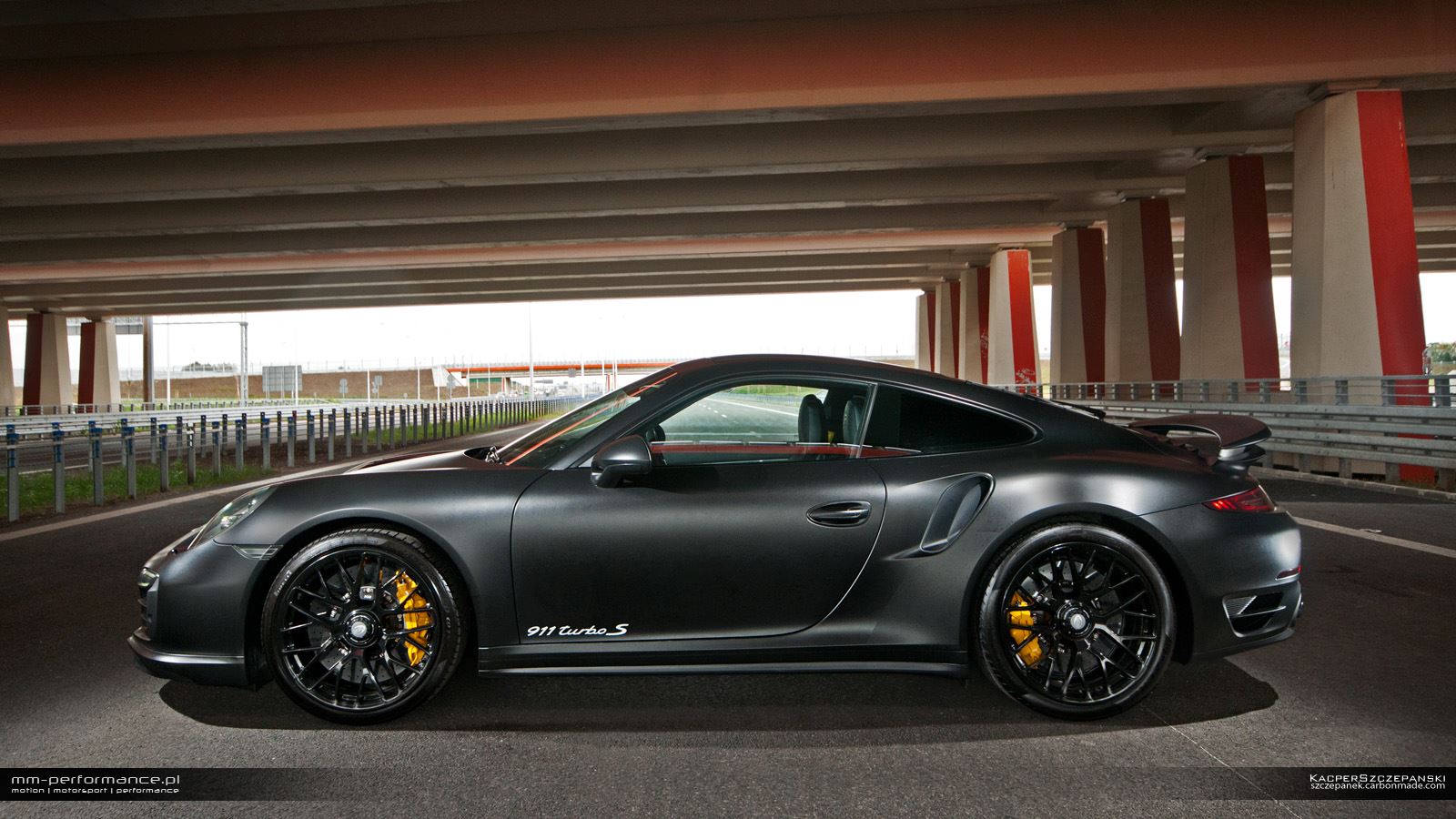 Porsche 911 Turbo Wallpaper Black