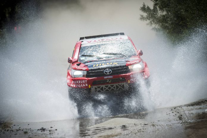 South African Giniel De Villiers in action  - Toyota Hilux