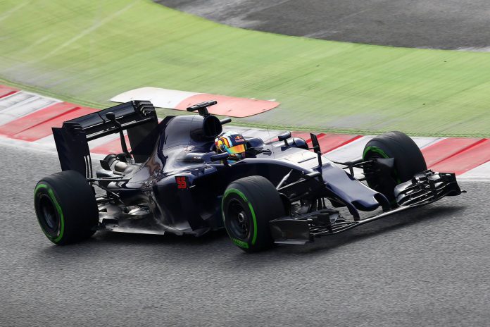 The new Toro Rosso STR11 debuted without a livery, official colors will be revealed on Feb 29