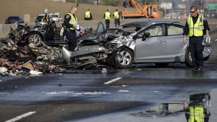 Nissan from the crash where two teens lost their lives 
