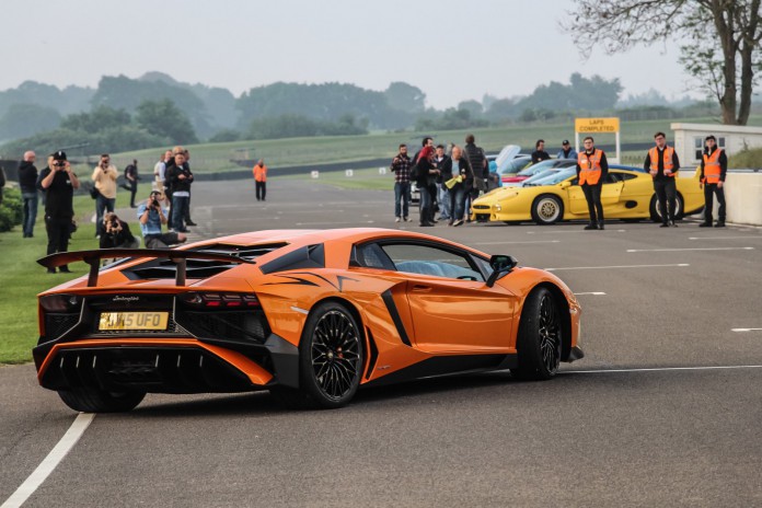 Goodwood Breakfast Club 2016 Full Throttle Lamborghini Aventador SV