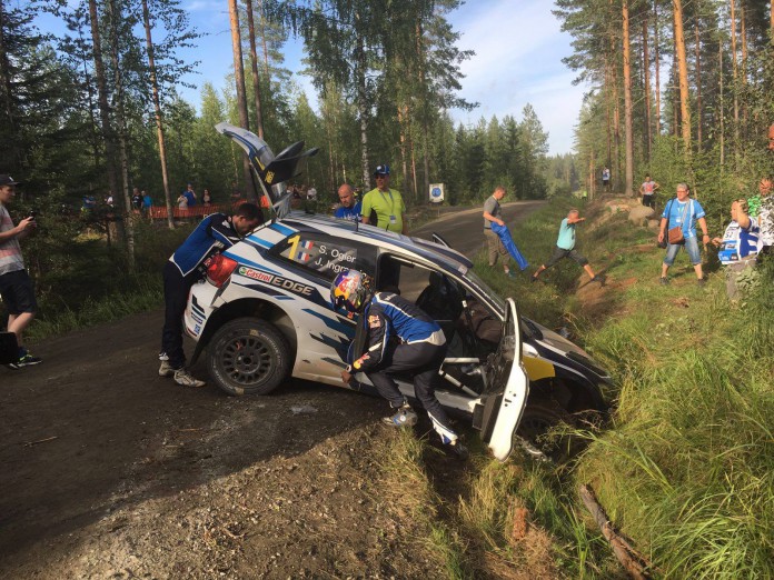 Sebastian Ogier Crash