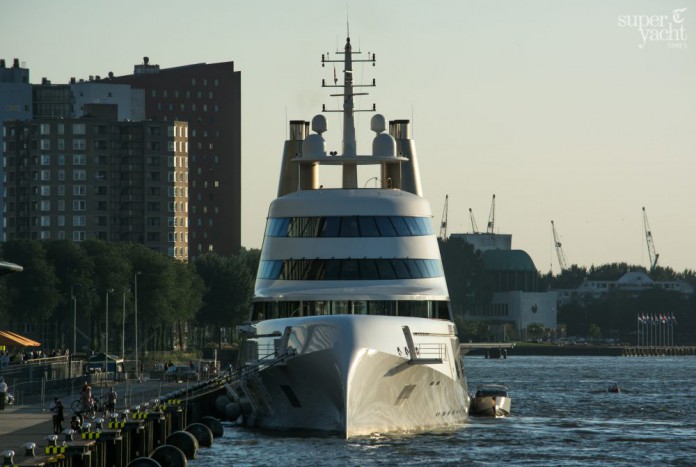 Motor Yacht A in Rotterdam - Photo by Tom van Oossanen. 