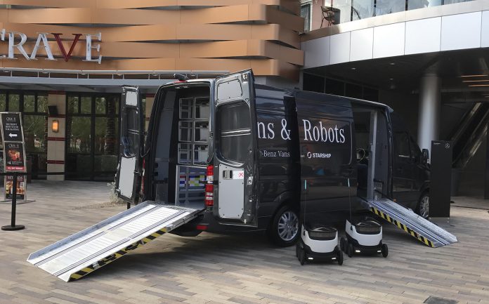 mercedes-benz vans and robots